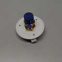 RecPro RV Camper Motorhome Trailer Marine White City Water Fill Inlet Flange Brass with Check Valve (with Hose Elbow)