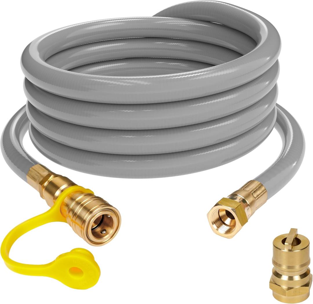 Westinghouse 15Foot Natural Gas Hose with Adapter, 1/2Inch Diameter, For Westinghouse Tri Fuel Generators