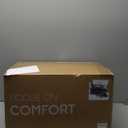 downluxe 4 Inch Queen Memory Foam Mattress Topper Pro Dual Layer 2 Inch Cooling Gel Egg Crate Memory Foam Plus 2 Inch Pillow Top Medium Firm with Deep Pocket (White)