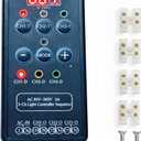 AC 110/240V 3 Channel Light Controller Sequencer with 50+ Modes,Easy to Program and Fix Installation with Mini Shell Protection