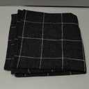 CARRIE HOME Black and White Plaid Boho Pillow Covers 20x20 Set of 2, Farmhouse Decorative Linen Woven Throw Pillow Cover 20 x 20, Black Boho Bedroom Decor for Couch and Bed