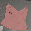 Halter Tank Tops Double Lined Basic Tops, Small