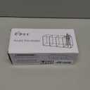 QPEY Large Acrylic Pen Holder 4 Compartments,Clear Pen Holder Organizer Makeup Brush Holder for Office Desk Accessories,Cosmetic Brush Storage Box,Dorm,Bathroom,Kitchen (Clear)