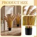 Jexine 2 Pcs 3 ft Fall Artificial Pampas Grass Plants in Pots