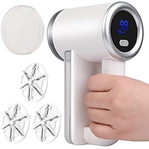 iRUNTEK Rechargeable Fabric Shaver & Lint Remover3-Speed Lint Shaver with LED Display & Type-C Fast Charging PortSweater Shaver with Large Lint BinRemoves Fuzz & Pills from Clothes Furniture