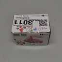 Honoson Mini Craft Iron Mini Heat Press Small Iron 3.93 x 2.36 x 2.76 in Portable Handy Tiny Flatiron with Charging Base Accessory for Fuse Bead Patch DIY Heat Transfer Vinyl(Pink)