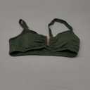 V Wired Bikini Top Only - Vintage Swim Top Padded Bra Swimsuits (Large)