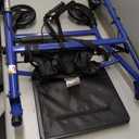 Drive Medical R728BL Foldable Rollator Walker with Seat, Blue