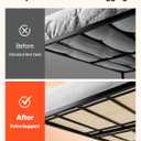 VEVOR Bunkie Board Full Size, 51" x 71" Foldable Box Spring, 0.4" Thicker Wooden Bed Boards for Under Mattress, Bed Slats with No Assembly Required, Easy-to-use Bed Support Board