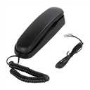 OF-990 Slimline Telephone Wall-Mountable Basic Corded Telephone No AC Power Required, Corded Home Phone Black