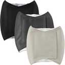 Amazon Basics Washable Dog Diapers, Highly Absorbent, Male, L Size, 3 Pack, 20.9 x 8.3 x 0.25, Colors- Black, Grey, Silver