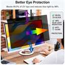 24 Inch Computer Privacy Screen Filter for 24"Monitor Aspect Ratio 16:10（51.9x32.5cm）the Protector Film, Anti Glare Blue Light Blocking Privacy Screen Protector,Anti-Spy Screen Shield（2 Pack）