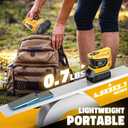 Real 200W Power Inverter Compatible with Dewalt 20V, VoLtTech Battery Inverter 20V to 110V-120V, Phone Charger USB Charger Adapter Power Adapter with 2 USB Ports & 1 Type-C & 1 AC Outlet (No Battery)
