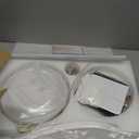 Kviflon 36 Inch Ceiling Fans with Lights, Small Flush Mount Ceiling Fan, Remote/APP Control, 3 Reversible Curved Blades, 6 Speeds, 3 CCT Dimmable Lights for Bedroom Kids Room, White