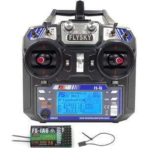 FLYSKY FS-i6 6CH 2.4GHz Radio System RC Transmitter Controller w/FS-iA6 Receiver for RC Helicopter Plane Quadcopter Glide (Mode_2)