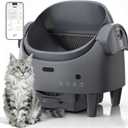 Automatic Cat Litter Box, Self-Cleaning Litter Box with Open-Top Design, 15-Layer Safety Protection System & Smart App Control, Electric Cat Litter Box with Adjustable Entry Height & Odor Control