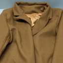 SOMTHRON Men's Casual Trench Coat Mid Long Single Breasted Slim Fit Peacoat Notched Lapel Winter Business Overcoat (3X-Large, Brown)