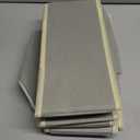 DIOMMELL Set of 4 Foldable Cloth Storage Box Closet Dresser Drawer Organizer Fabric Baskets Bins Containers Divider for Clothes Underwear Bras Socks Lingerie Clothing, Grey 22-0000