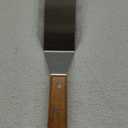 Professional Metal Spatula for Cast Iron Skillets and Flat Top Grills, Full Tang Wooden Handle,1.8mm Thick Stainless Steel Blade, Smash Burger Spatula Turner for Flipper, Cooking, BBQ, 4.7 x 2.7 Inch