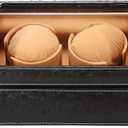 Double Watch Winder for Rolex and Other Luxury Watches - Automatic Winder with Quiet Motor, Premium Black Ostrich Leather Exterior and Soft Flexible Watch Pillows of Camel Velvet