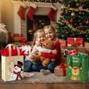 STYPOP 24 Pack 10" Christmas Gift Bags Medium Size with Tissue Paper, Reusable Non-Woven Christmas Tote Bags with Handles, Perfect for Xmas Gift Wrap/Party Favor Supplies, 10"  8"  4"