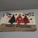 Artoid Mode Red Pine Trees Balls Merry Christmas Placemats Set of 12, 12x18 Inch Winter Xmas Table Mats for Party Kitchen Dining Decoration