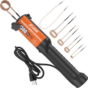 Induction Heater Bolt 1300W 110V,Induction Bolt Heater Removal Tool Kit with 5 Coils Orange