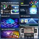Car Radio for Toyota 4Runner 2003-2009 Radio Stereo CarPlay Android Auto Upgrade 8Core 4+32 10.1 Inch QLED Screen FM/AM SWC Bluetooth 5.0 GPS Navigation AHD Backup Camera Support JBL