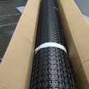 Heavy Duty Plastic Fence Roll 55" x 50' - 0.8x0.8 Inch Chicken Wire Mesh, Reusable Fencing for Garden, Rabbit/Poultry Protection, Balcony & Plant Defense (Black)