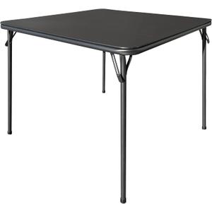 Versatile 36-Inch Square Folding Card Table with Collapsible Legs and Vinyl Upholstery