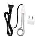 Travel Camping Accessories Tea Immersion Heater - Portable Immersion Water Heater 300W Dual Voltage 120/240V White