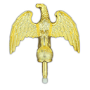 Service First Gold Eagle Finial Flagpole Topper
