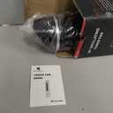 DR.PREPARE 16" Small Tower Fan, 3 Speeds with 60° Oscillating Fan, Bladeless Tabletop Fans for Indoors, Portable Personal Table Fans for Office, Desktop