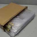 Zoenley Clear Plastic Clipboard Set of 12, 12.5 x 9'' Letter Size for Classroom, Students, Teacher, Nurse, A4 Transparent 8.5 x 11'' Clip Board with Low Profile Golden Clip, Office & School Supplies