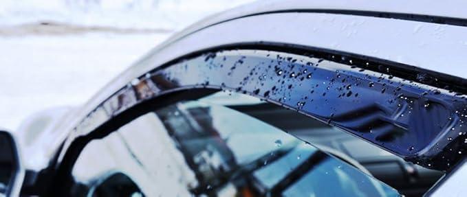 Car Wind Deflectors for Audi A6 Avant (C8) 2018-2023,Side Shatterproof Sun Visor Exterior Door Frame Rain Guards Fitting