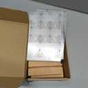 4x6 Inch Acrylic Sign Holder with Wooden Base, Desktop Display Stand (4x6 6Pack)