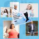2 x Plus Compression Socks Wide Calf for Women and Men, 2 Pairs 20-30mmhg Knee High Large Support Stockings