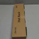 HapiRm Over Door Hat Rack - 2 Packs Hat Organizer with 8 Hooks Design, Hanging Baseball Cap Organizer Storage Holds Up to 40 Caps for Door, Bedroom, Closet (Black)