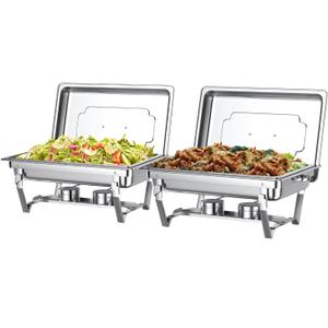 Chafing Dishes for Buffet Set – Chafers for Catering & Buffet Warmers with Lids | Serving Food Warmer & Chafers Servers Sets, 3 Pack
