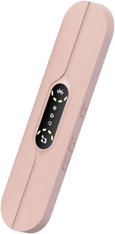 Under Pillow Speakers for Sleeping Bluetooth, Bone Conduction Technology, 3D White Noise Generator, Volume Control & Sleep Timer, Side Sleeper Friendly (Pink)