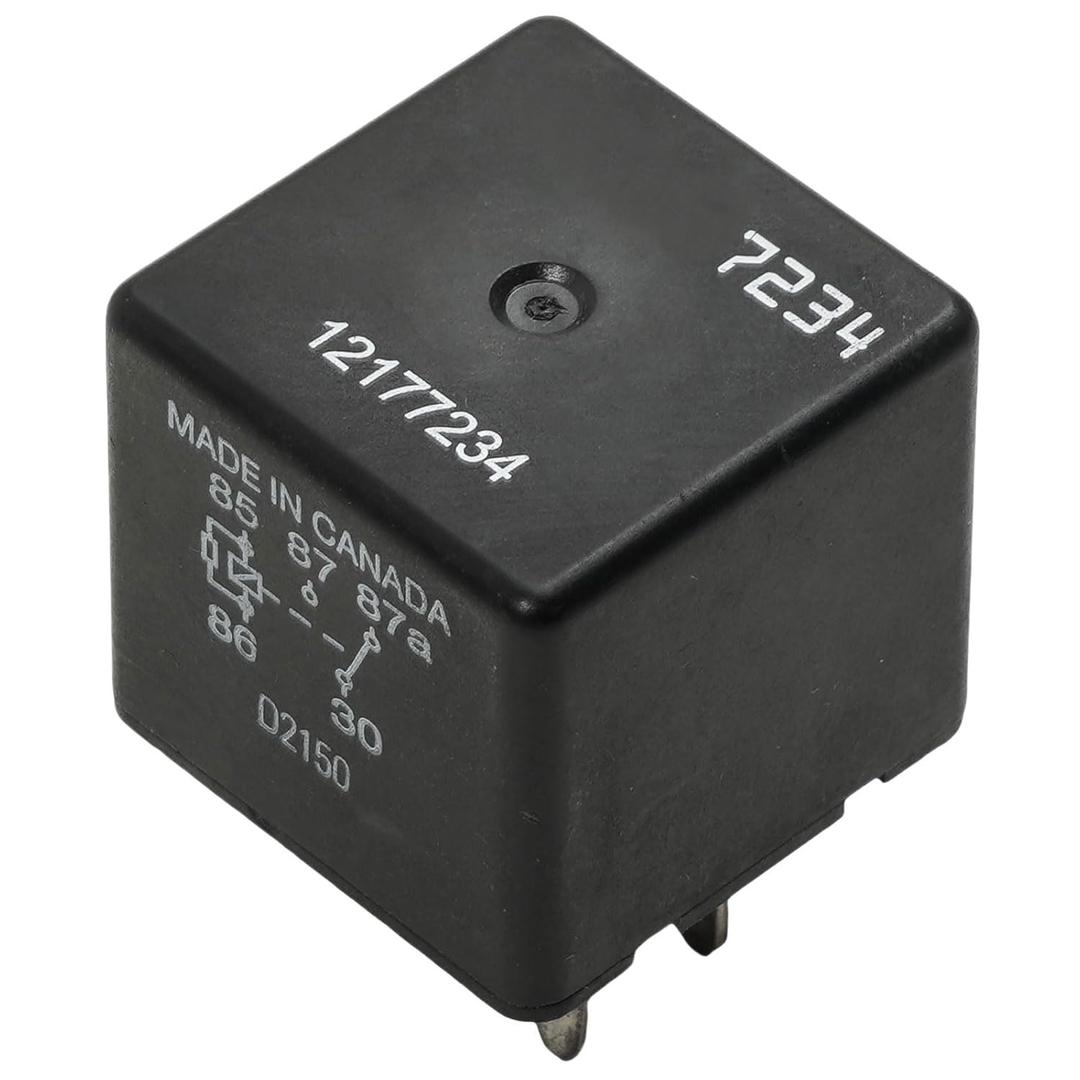 12177234 7234 12VDC Relay 40A 5Pin Quick Connect SPDT Automotive Power Relay Compatible with 12193602 3602 15328865 5810-0201 96263403 with Resistor