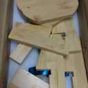 1.2 Gallon Large Glass Drink Dispenser For Parties, Beverage Dispenser with Bamboo Wood Stand and Stainless Steel Spigot, Juice, Lemonade, Water jug dispenser, Laundry Detergent Dispenser (2 PACK)