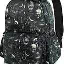 Gothic School Backpack for Girls Boys Teens Bookbag 17 Inch Laptop Backpack for Sports Travel Camping