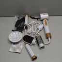 UKLISS Hair Dryer Brush 7 in 1110000 RPM Hair Dryer with Diffuser for Curly & Twisted Hair Professional Ionic Brush Blow Dryer for Salon-Quality Styling, White Gold