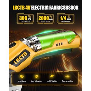 Electric Scissors, Cardboard Cutter, With LED Light, High-Efficiency Brushless Motor, 2000mAh Battery, Tungsten Steel Blade, Suitable for Cloth, Cardboard, Leather, Carpet Wire Rope Cutters