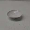 Wabi Sabi Footed Decorative Bowl, Multi-Purpose Small Ceramic Bowl, Vintage Rustic Boho Shelf Table Decor, Natural White (6.1" DIA)