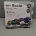 Train Sets for Toddlers, 66 Pcs Trains Toy with Battery Operated & Tracks (Magnetic Connection), Compatible with Thomas, Brio, Christmas Toy Gifts for 3 4 5 6 7 8 Years Old (Police)