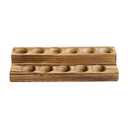 Wooden Essential Oil Bottle Storage Stand - 2 Tier Rack Organizer for Aroma Oil Bottles, Perfumes, Nail Polishes - Rustic Wood Design