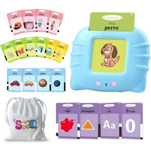 Spanish Flash Cards for Kids, Bilingual Flash Cards for Toddler/Beginning - ABC, Numbers, Colors, Shapes, Español/English Talking for Preschool, Kindergarten, Ages 2+