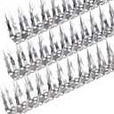 Quunoot Bird Spikes, 10 FT Stainless Steel Bird Deterrent Spikes, Pigeon Spikes for Outside to Keep Birds Squirrel Raccoon Cat Away, for Garden Fence Roof Window Sill and Wall(10 Pack)